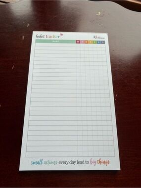 Erin Condren Habit Tracker Notepad